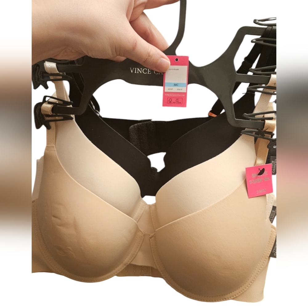 Vince camuto 3 pk tshirt bras NWT 36C